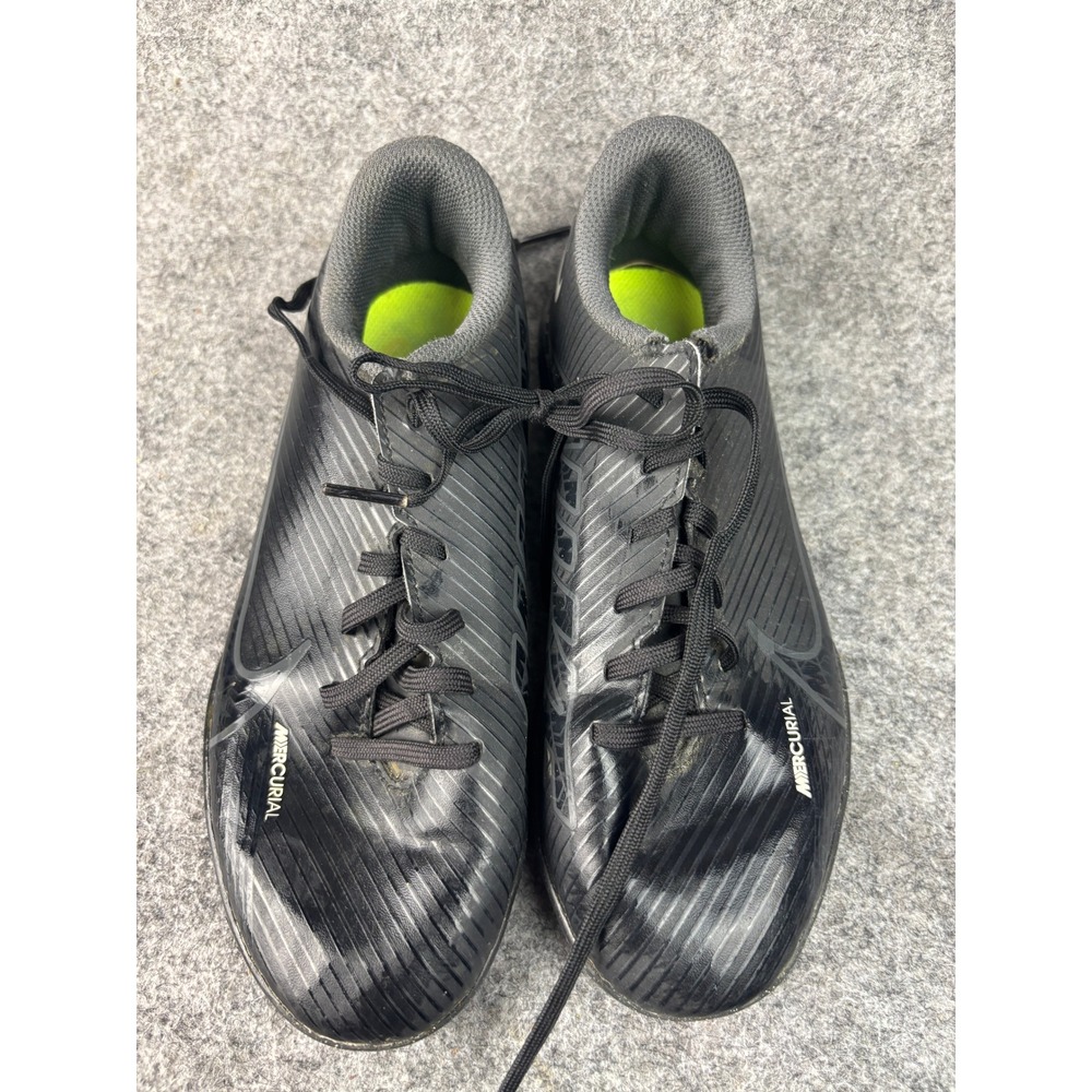Nike Mercurial Soccer Shoes Kids Size 4Y Black Indoor Court Athletic Sneakers - Picture 3 of 7